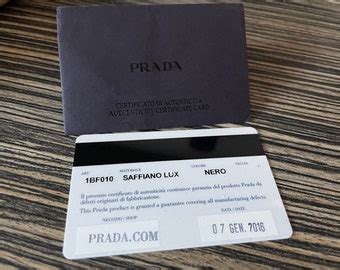 logo prada vintage|prada authenticity card.